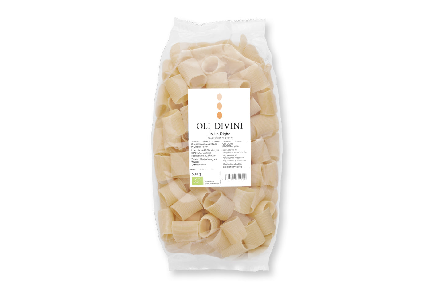BIO Mille Righe 500 g - OLI DIVINI GmbH